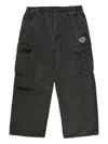 Aape By A Bathing Ape Cargo Patch Trousers In Gray