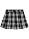 Aape By A Bathing Ape Checked Logo-appliqué Skorts In Black