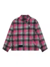 Aape By A Bathing Ape Checked Zip-up Jacket In Pink