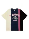 Aape By A Bathing Ape Colour-block T-shirt In Blue
