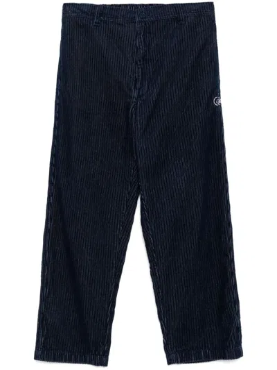 Aape By A Bathing Ape Corduroy Trousers In Blue