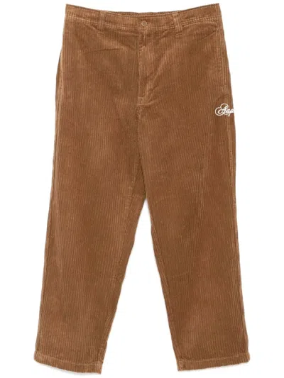 Aape By A Bathing Ape Corduroy Trousers In Brown
