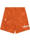 Aape By A Bathing Ape Cotton-blend Shorts In Orange