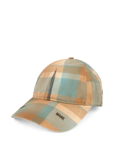 Aape By A Bathing Ape Cotton Check Cap In Neutral