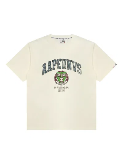 Aape By A Bathing Ape Cotton T-shirt In White