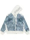Aape By A Bathing Ape White & Blue 'aape' Main Light Weight Denim Jacket In Blue