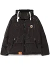 Aape By A Bathing Ape Crease Effect Padded Jacket In Black