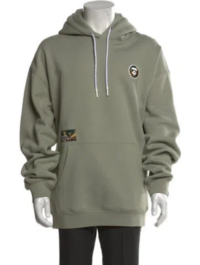 Pre-owned Aape By A Bathing Ape Crew Neck Long Sleeve Hoodie W/ Tags In Green