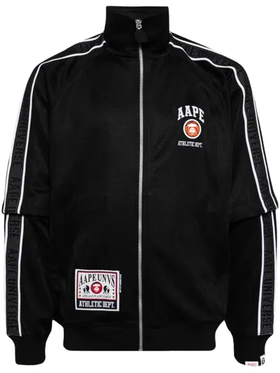Aape By A Bathing Ape Detachable-sleeve Sports Jacket In 黑色