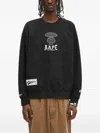 Aape By A Bathing Ape Dropped-shoulders Crew-neck Sweatshirt In Black