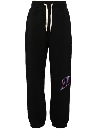 Aape By A Bathing Ape Embossed-design Track Pants In Schwarz