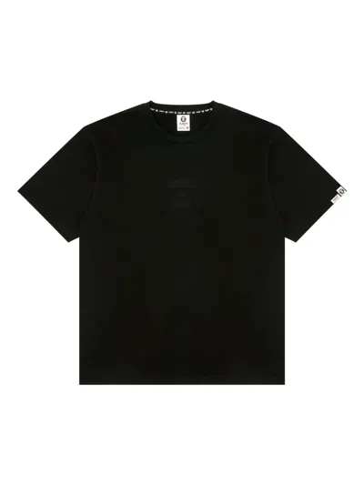 Aape By A Bathing Ape Embossed-logo T-shirt In Black