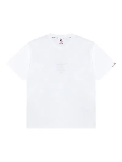 Aape By A Bathing Ape Embossed-logo T-shirt In White