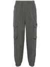 Aape By A Bathing Ape Embroidered Logo Cargo Pants In Grey
