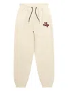 Aape By A Bathing Ape Embroidered-logo Drawstring Trousers In Neutral