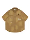 Aape By A Bathing Ape Embroidered-logo Shirt In Neutrals
