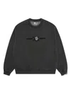 Aape By A Bathing Ape Embroidered Logo Sweater In Gray