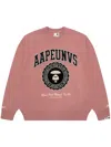 Aape By A Bathing Ape Embroidered-logo Sweater In Rosa