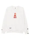 Aape By A Bathing Ape Embroidered-logo Sweatshirt In Gray