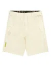 Aape By A Bathing Ape Embroidered-patch Shorts In Neutral
