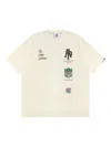 Aape By A Bathing Ape Embroidered-patch T-shirt In Neutral