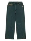 Aape By A Bathing Ape Embroidered-pocket Jeans In Green