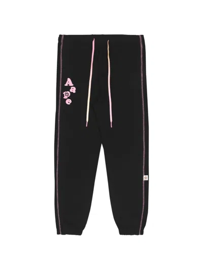 Aape By A Bathing Ape Embroidered Track Pants In Black