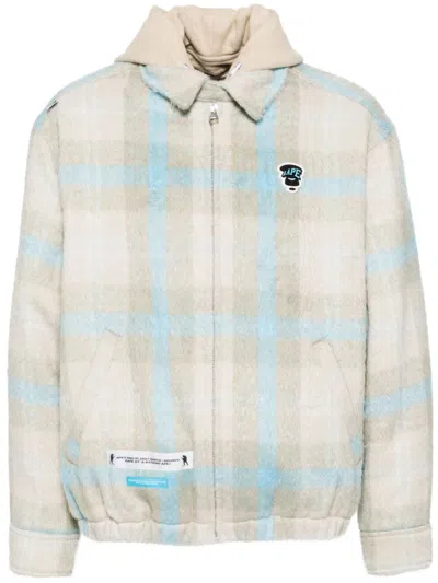 Aape By A Bathing Ape Faux Fur Hood Jacket In Neutrals
