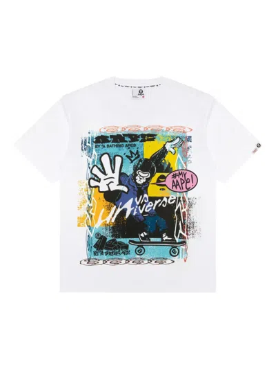 Aape By A Bathing Ape Graffiti-print T-shirt