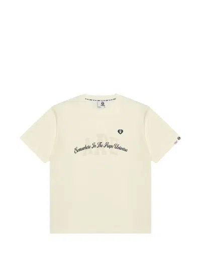 Aape By A Bathing Ape Graphic Crew-neck T-shirt In Neutral