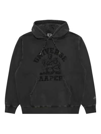 Aape By A Bathing Ape Graphic Hooded Sweatshirt In Black