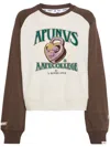 Aape By A Bathing Ape Graphic-print Cotton Sweatshirt In 褐色