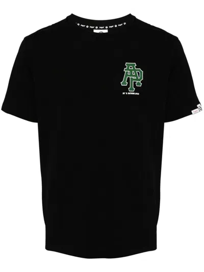 Aape By A Bathing Ape Graphic-print Cotton T-shirt In 黑色