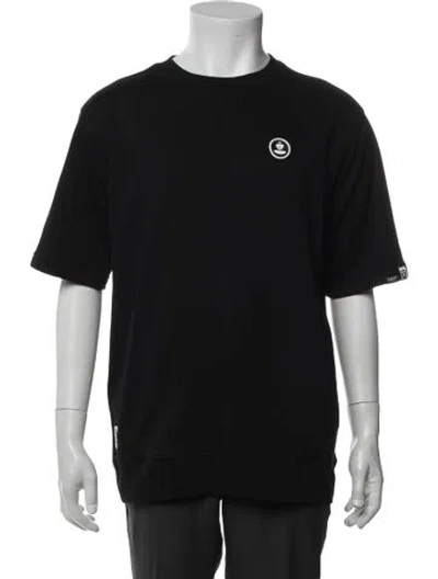 Pre-owned Aape By A Bathing Ape Graphic Print Crew Neck T-shirt In Black