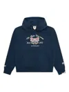 Aape By A Bathing Ape Graphic-print Hoodie In Blue