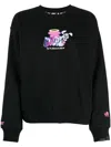 Aape By A Bathing Ape Graphic-print Jersey Sweatshirt In Black