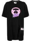 Aape By A Bathing Ape Graphic-print Jersey T-shirt In 黑色
