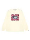 Aape By A Bathing Ape Graphic-print Long-sleeved Sweatshirt In Neutral