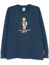 Aape By A Bathing Ape Langarmshirt Mit Grafischem Print In Blau