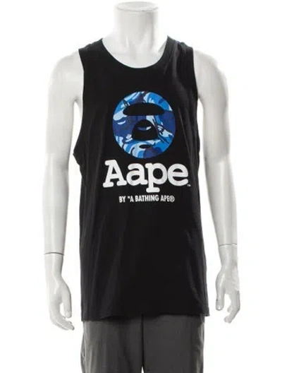 Pre-owned Aape By A Bathing Ape Graphic Print Scoop Neck T-shirt In Multi