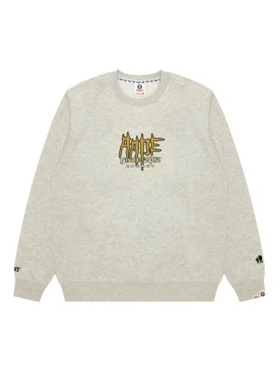 Aape By A Bathing Ape Graphic-print Sweatshirt In Gray