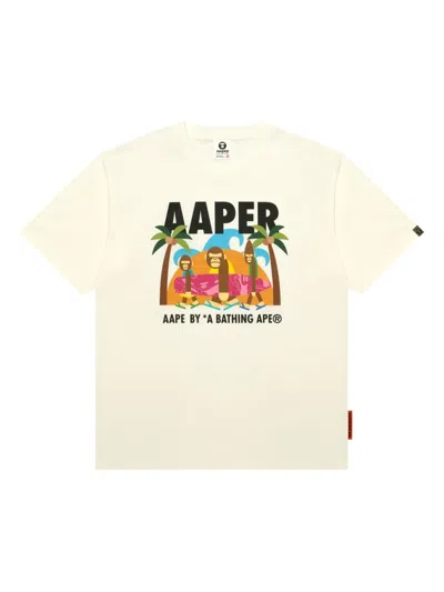 Aape By A Bathing Ape T-shirt Mit Grafischem Print