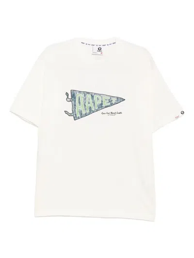 Aape By A Bathing Ape Graphic-print T-shirt In Neutral