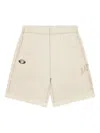 Aape By A Bathing Ape Reversible Logo Sweatshirt Fabric Shorts In Neutrals