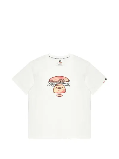 Aape By A Bathing Ape Graphic T-shirt In White