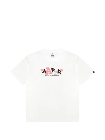 Aape By A Bathing Ape Graphic T-shirt In White