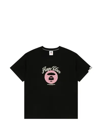 Aape By A Bathing Ape T-shirt Mit Grafischem Print In Black
