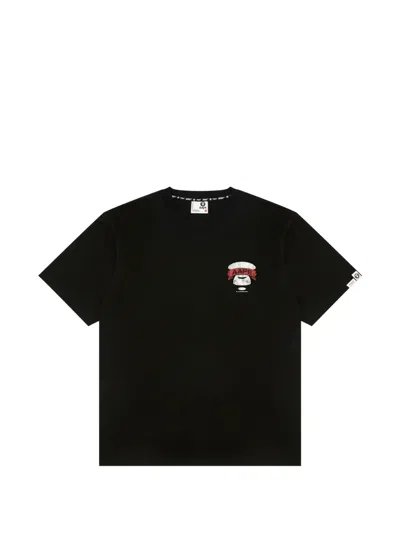 Aape By A Bathing Ape Graphic-print T-shirt In Black