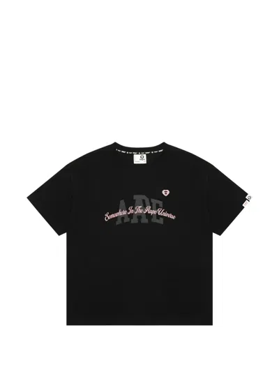Aape By A Bathing Ape Graphic-print T-shirt In Black