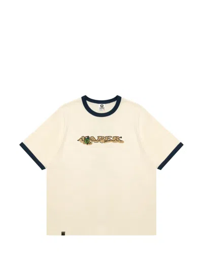 Aape By A Bathing Ape Graphic-print T-shirt In Neutral